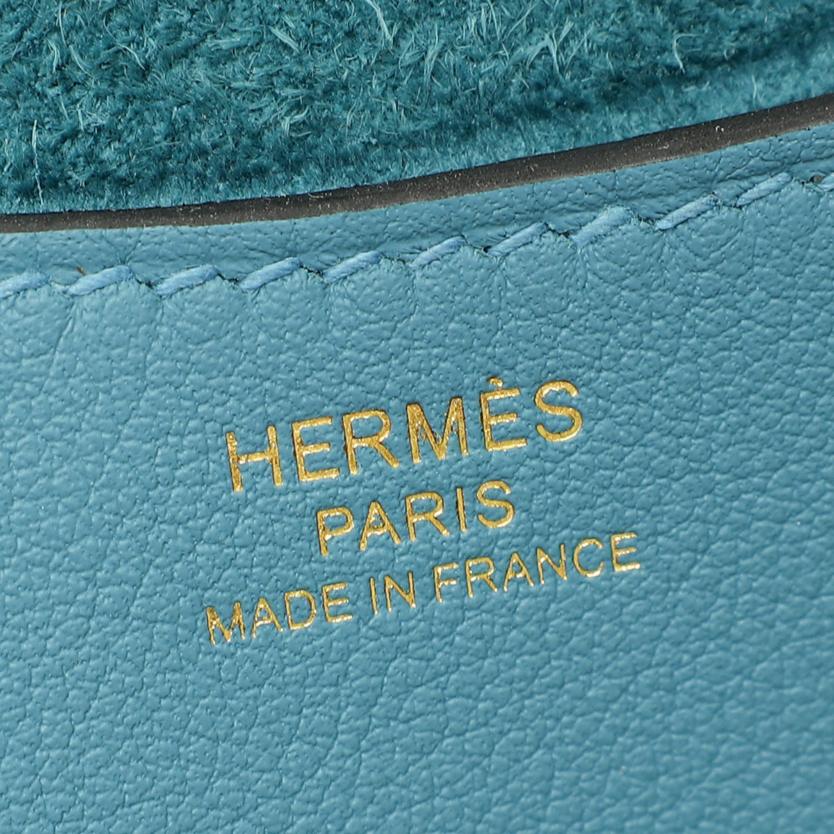 Hermes Blue Jean Stitch In-The-Loop 18 Bag