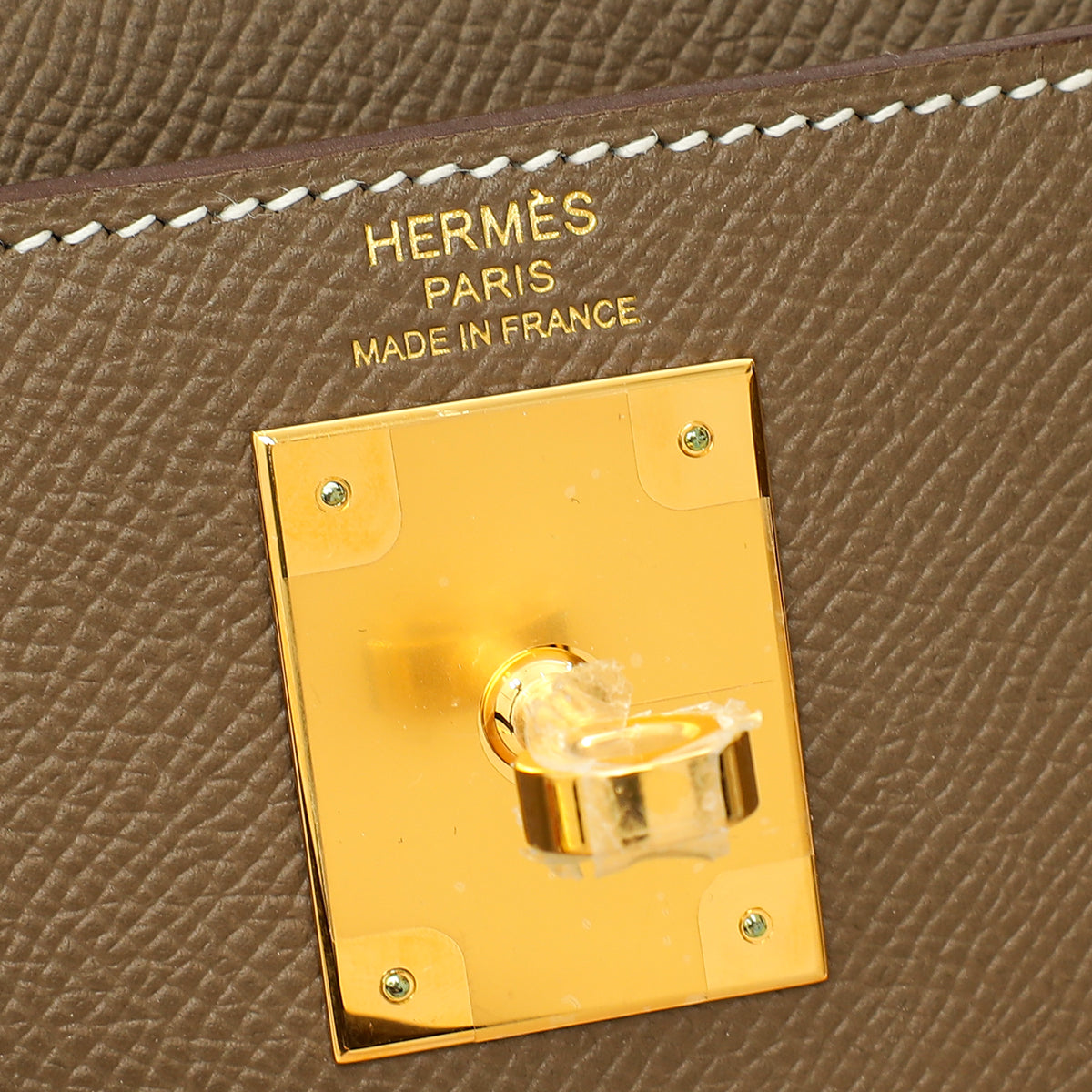 Hermes Etoupe Sellier Kelly 28 Bag