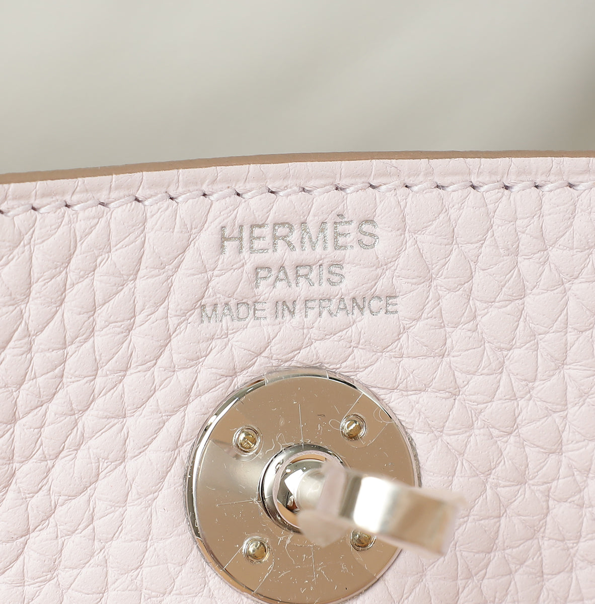 Hermes Mauve Pale Mini Lindy Bag