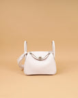 Hermes Mauve Pale Mini Lindy Bag