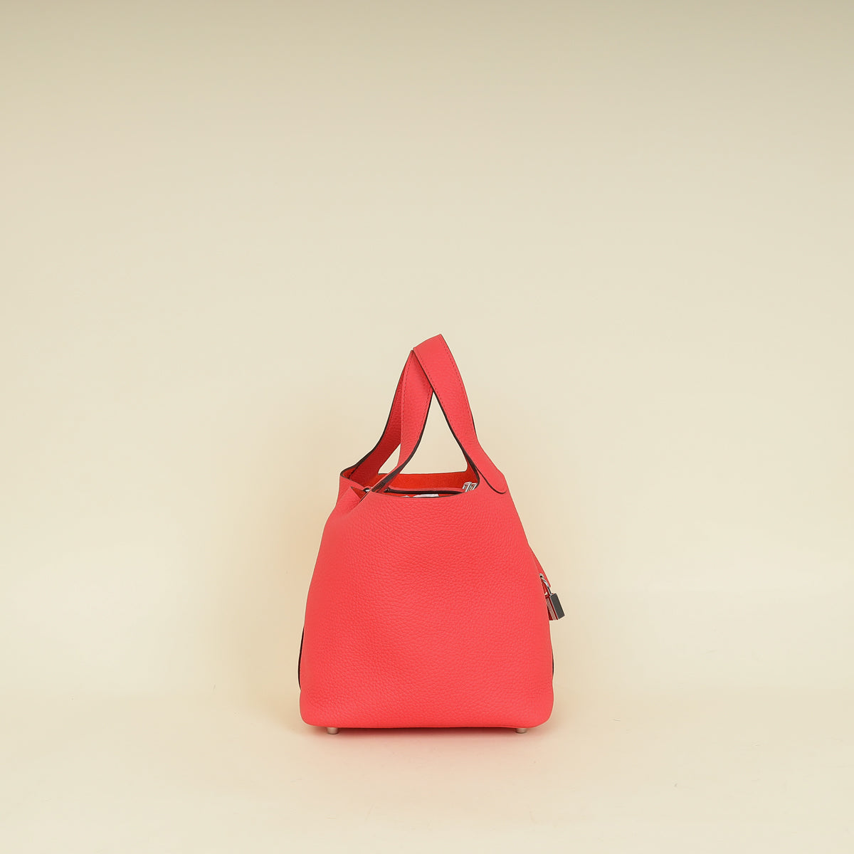 Hermes Rose Texas Picotin Lock 18 Bag