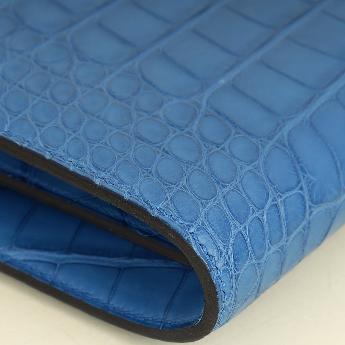 Hermes Bleu Zellige Matte Alligator Constance To Go Wallet