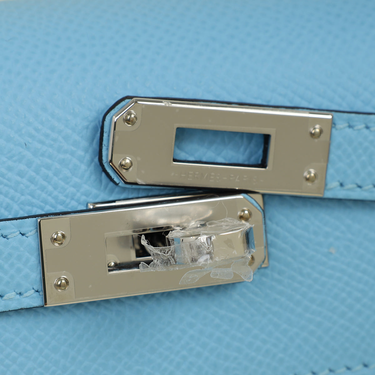 Hermes Bleu Celeste Kelly 25 Sellier Bag