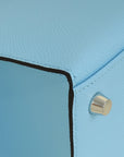 Hermes Bleu Celeste Kelly 25 Sellier Bag
