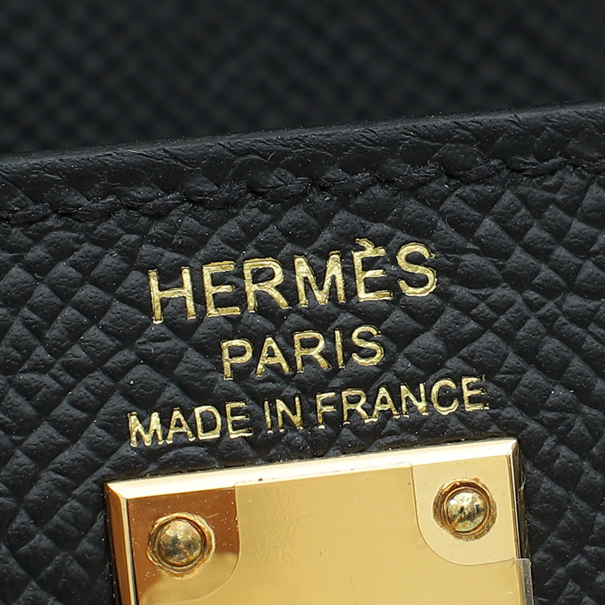 Hermes Noir Sellier Kelly 25 Bag