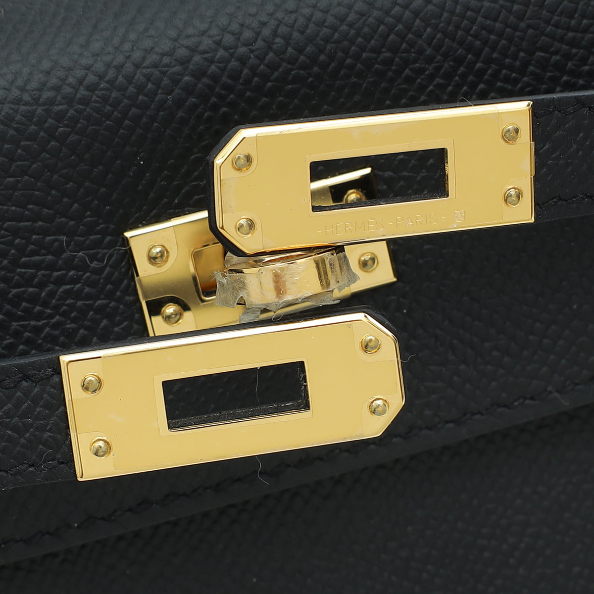 Hermes Noir Sellier Kelly 25 Bag