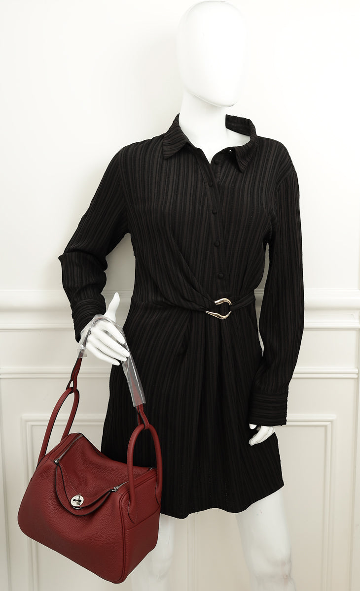 Hermes Rouge H Lindy 26 Bag