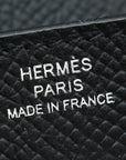 Hermes Noir Classique Kelly To Go Wallet W/ Maxi Quadrille Strap