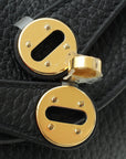 Hermes Noir Mini Lindy Bag