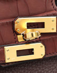 Hermes Bicolor Matte Alligator Birkin 25 Touch Bag