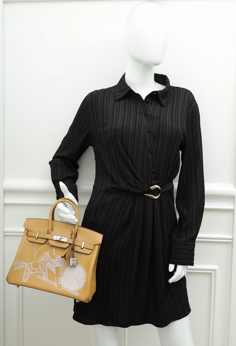 Hermes Biscuit In and Out Birkin 25 Bag