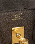 Hermes Ecorce Togo Retourne Birkin 25 Bag