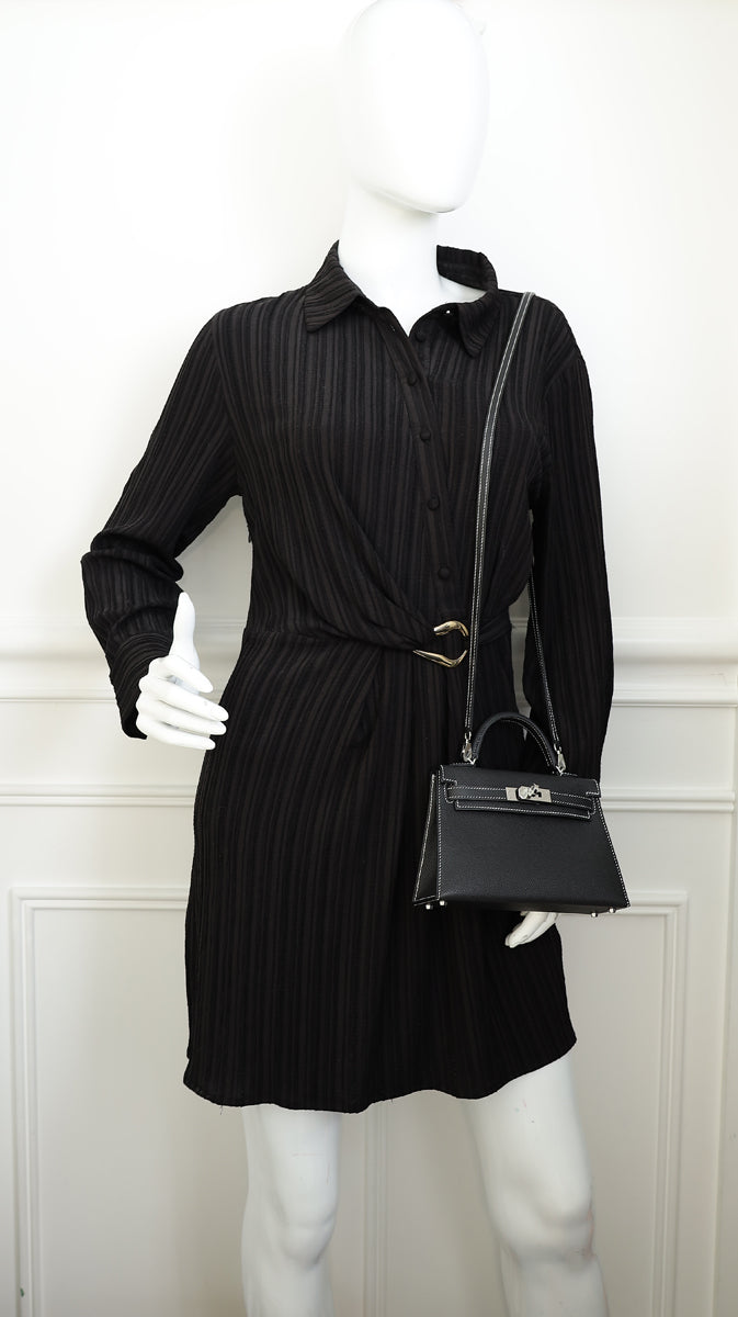 Hermes Noir HSS Mini Kelly Bag