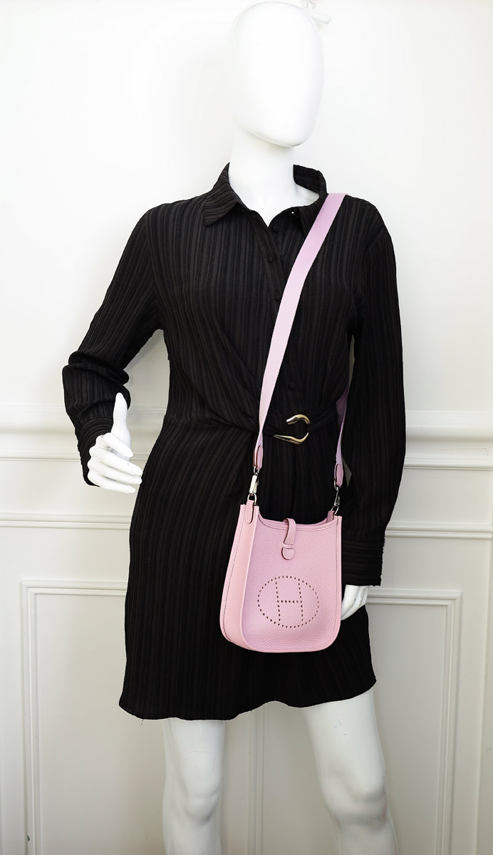 Hermes Mauve Sylvestre Evelyne TPM Bag
