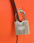 Hermes Orange Poppy Picotin Lock 18 Bag