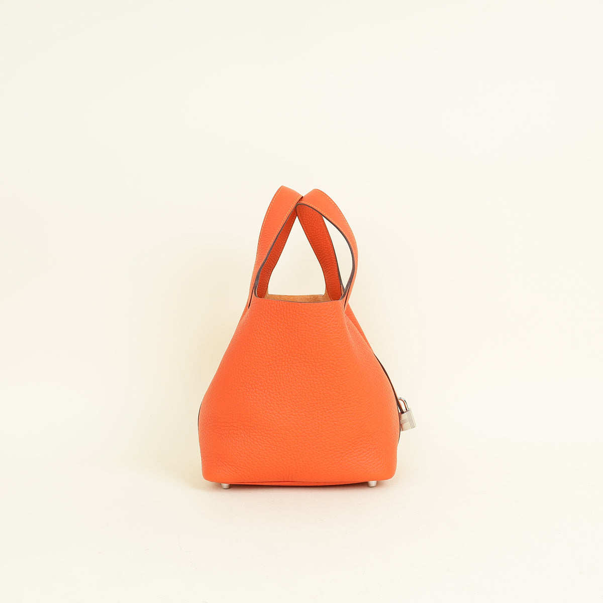 Hermes Orange Poppy Picotin Lock 18 Bag