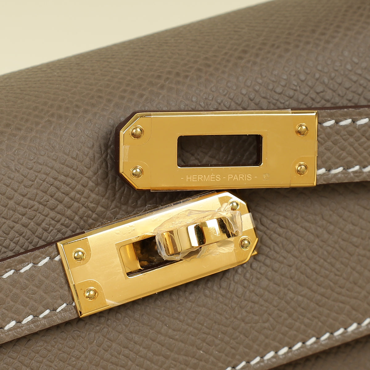 Hermes Etoupe Kelly Sellier 25 Bag