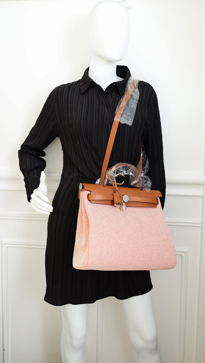 Hermes Tricolor Herbag Zip 31 Retourne Criss Viking Quadrille Bag