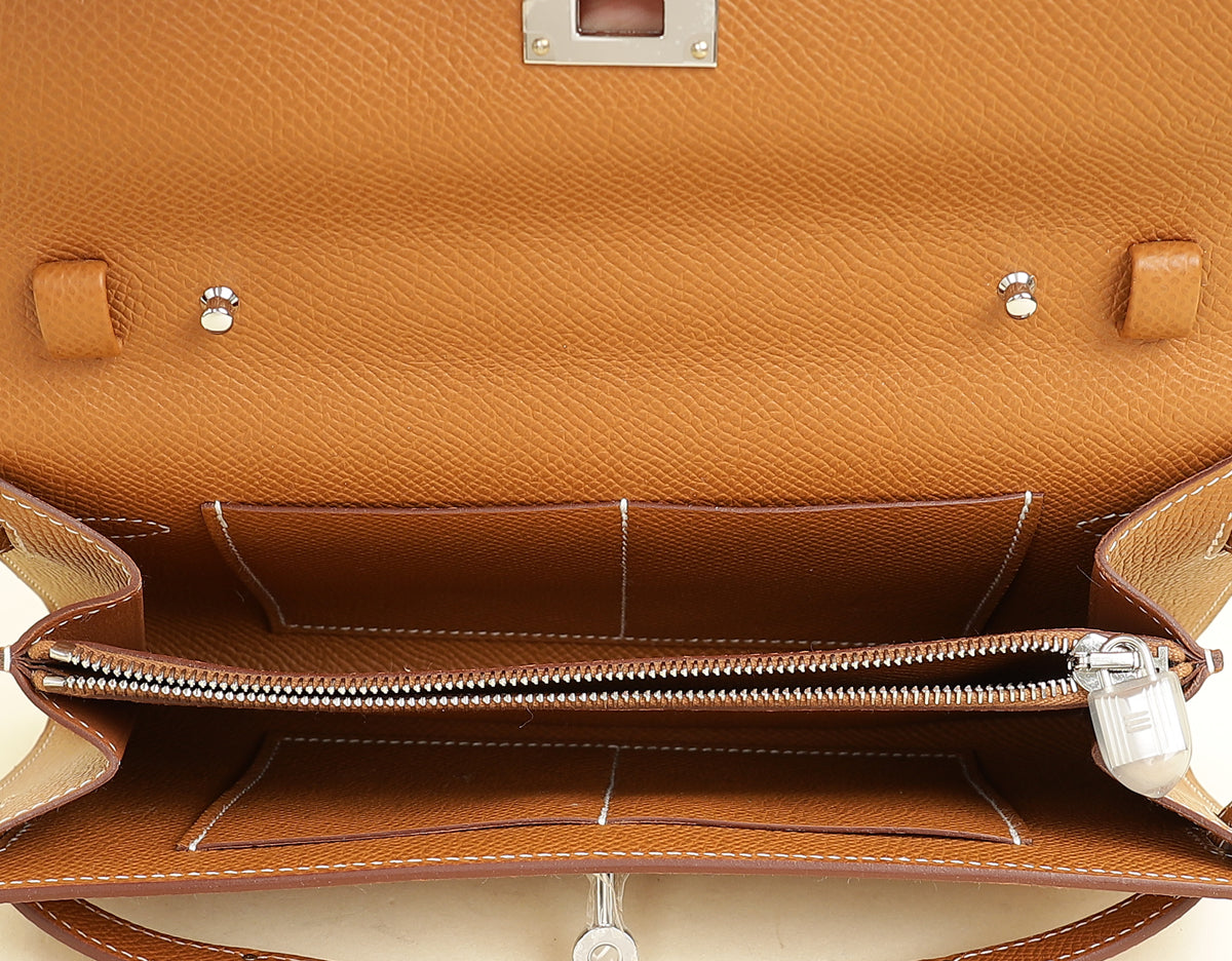 Hermes Gold Kelly To Go Wallet