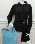 Hermes Bleu Celeste Petit H Monsieur B Cutting Tote Large Model Bag