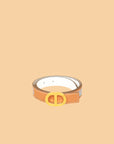 Hermes Bicolor Reversible Rivage Print Buckle 24mm Belt