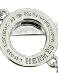 Hermes 18K White Gold Diamond Finesse Bracelet