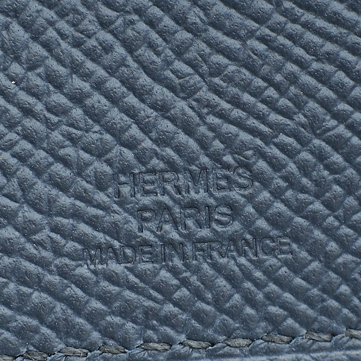 Hermes Bleu Minuit Tarmac Passport Holder