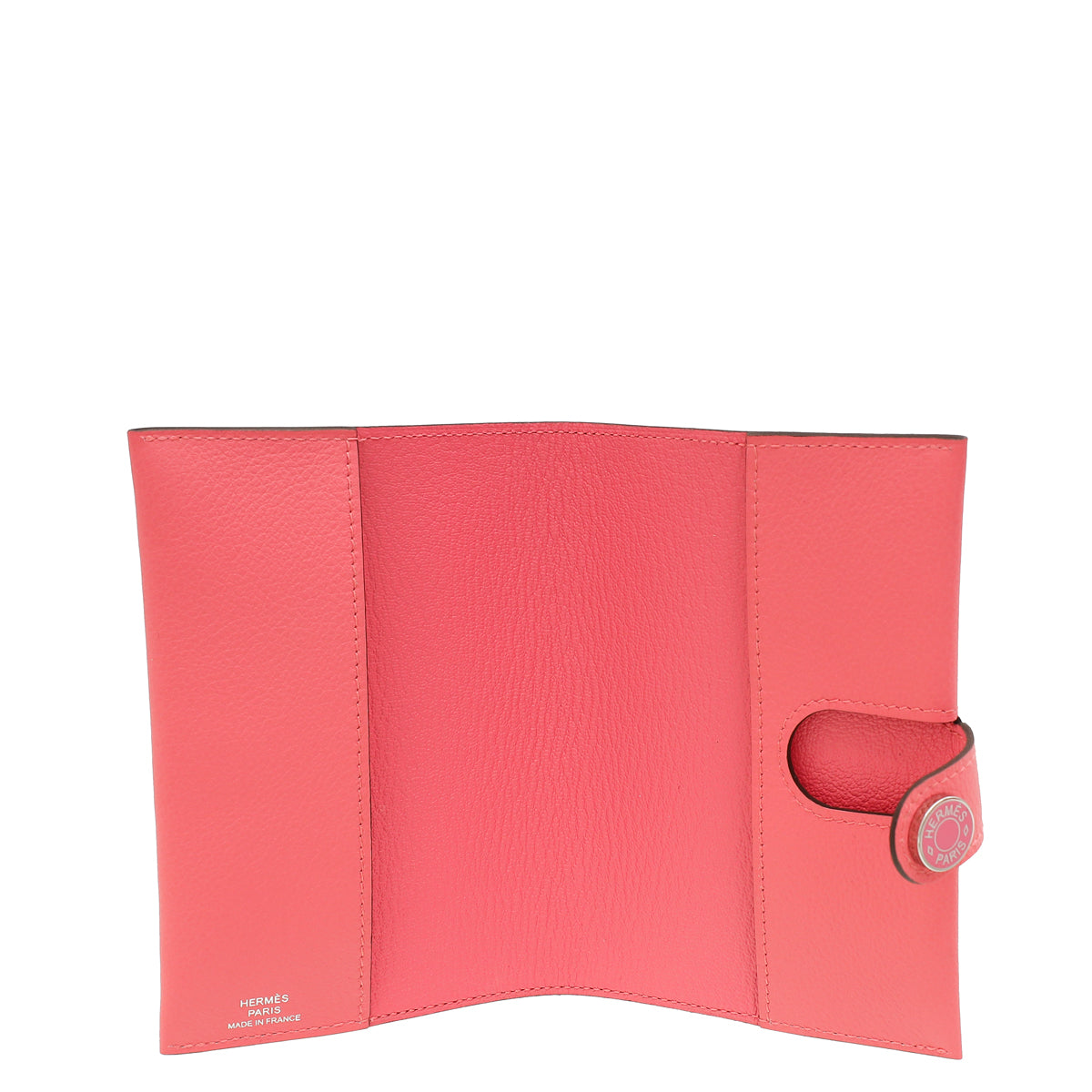 Hermes Rose Azalée Evercolor R.M.S Passport Holder