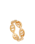 Hermes 18K Rose Gold Chaine D'ancre Enchainee Small Model Ring 53