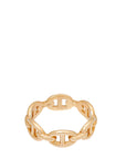 Hermes 18K Rose Gold Chaine D'ancre Enchainee Small Model Ring 53