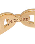 Hermes 18K Rose Gold Chaine D'ancre Enchainee Small Model Ring 53