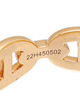 Hermes 18K Rose Gold Chaine D'ancre Enchainee Small Model Ring 53