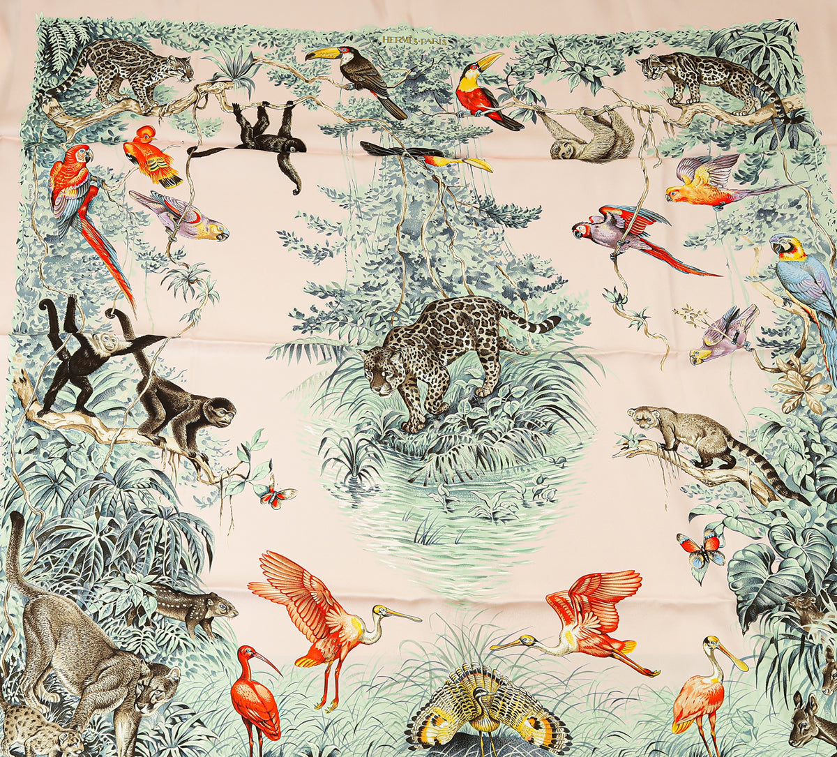 Hermes Multicolor Equateur Scarf