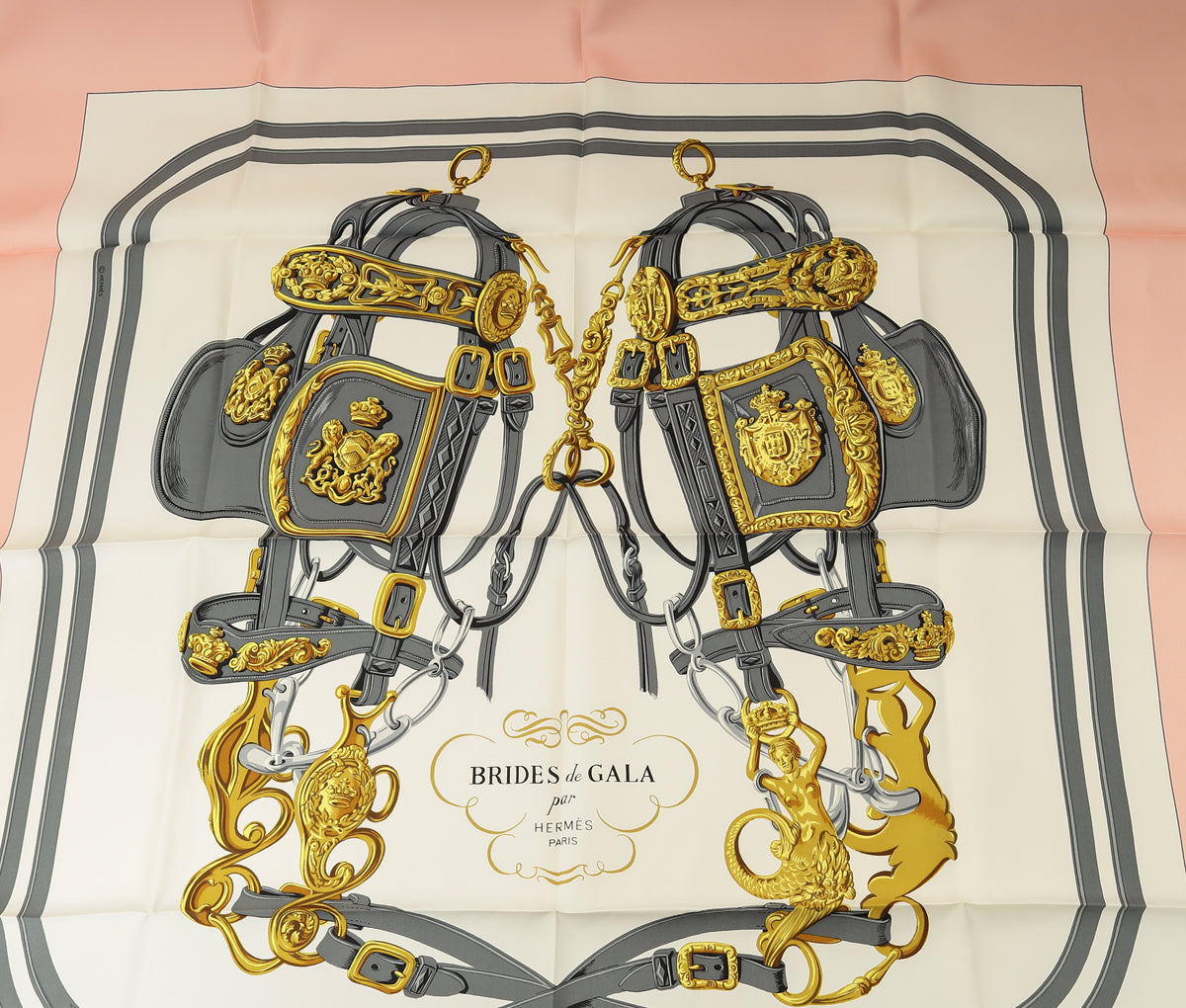 Hermes Multicolor Brides De Gala Forever Scarf 90