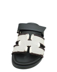 Hermes Bicolor Fringed H Chypre Sandal 36.5