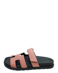 Hermes Bois De Rose Satin Chypre Sandals 36.5