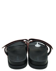 Hermes Bois De Rose Satin Chypre Sandals 36.5