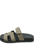 Hermes Etoupe Chypre Sandals 36