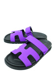 Hermes Purple Satin Chypre Sandal 36