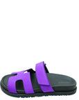 Hermes Purple Satin Chypre Sandal 36