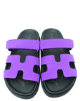 Hermes Purple Satin Chypre Sandal 36