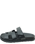 Hermes Noir Chypre Sandal 37.5