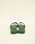 Hermes Vert Cactus Oran Sandals 37.5