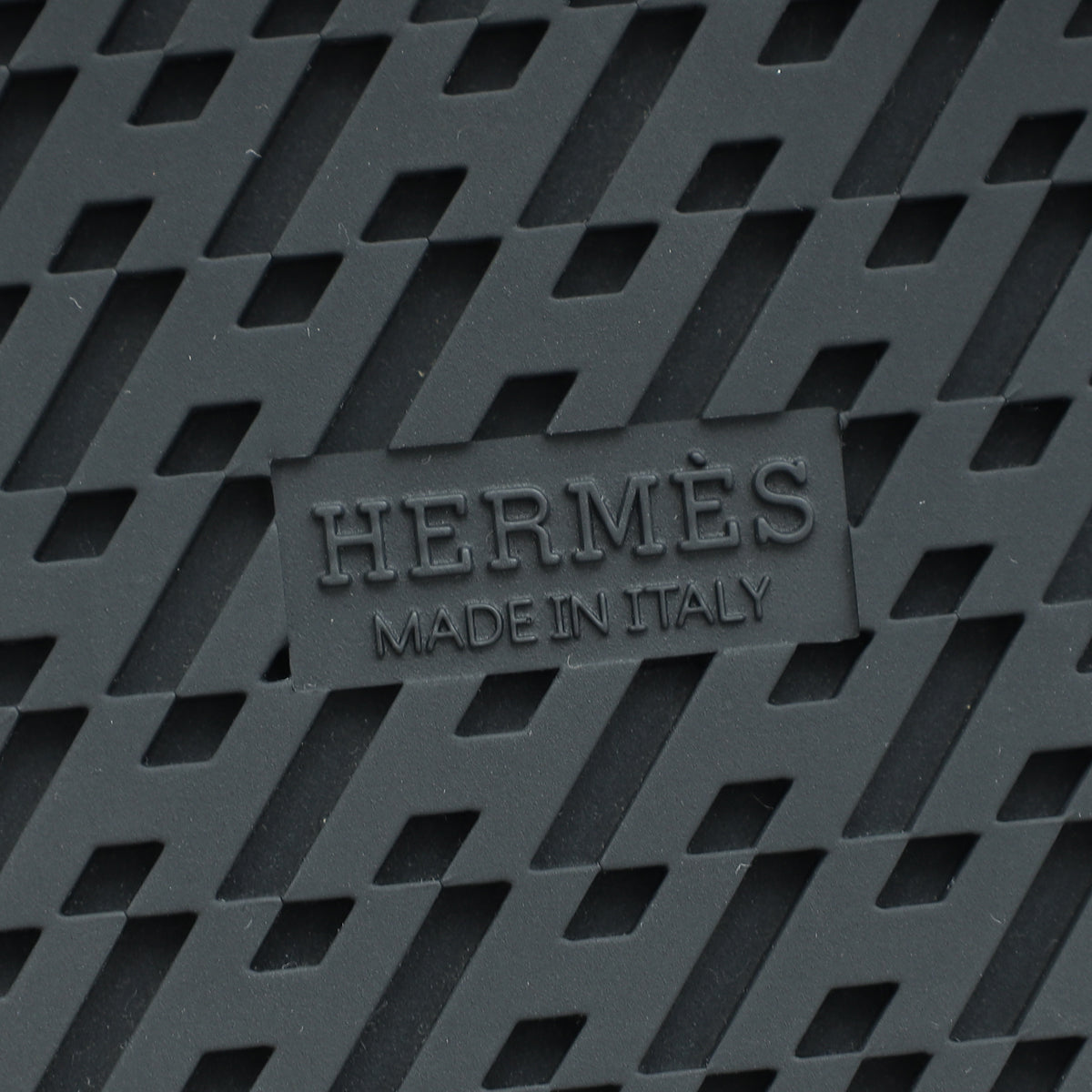 Hermes Noir Chypre Sandals 37.5