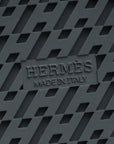 Hermes Noir Chypre Sandals 37.5