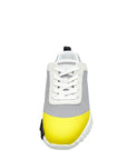 Hermes Jaune Multicolor Bouncing Satin Knit Sneaker 37