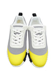 Hermes Jaune Multicolor Bouncing Satin Knit Sneaker 37