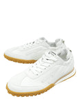 Hermes Blanc Jet Nappa, Suede Goatskin Sneaker 37