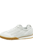 Hermes Blanc Jet Nappa, Suede Goatskin Sneaker 37