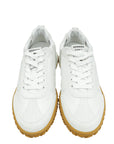 Hermes Blanc Jet Nappa, Suede Goatskin Sneaker 37